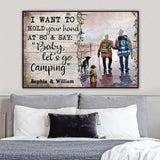 I Want To Hold Your Hand - Personalized Camping Poster 1121