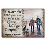 I Want To Hold Your Hand - Personalized Camping Poster 1121