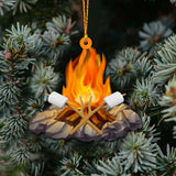 Camping Items Collection - Christmas Camping Ornament (Printed On Both Sides)
