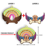 Until We Meet Again - Personalized Christmas Dog Layered Wood Ornament