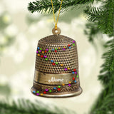 Sewing Items Collection - Personalized Christmas Sewing Ornament (Printed On Both Sides)