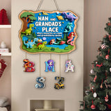 Nan and Grandad's place where memories are made - Personalized Family Pallet Wood Sign