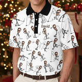 The Perfect Christmas Gift For Star Golf Dad, Uncle, Husband... - Personalized Golf Polo Shirt