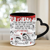 Your Butt Is Bonus - Personalized Couple Heart Handle Mug