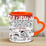 Your Butt Is Bonus - Personalized Couple Heart Handle Mug