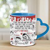 Your Butt Is Bonus - Personalized Couple Heart Handle Mug