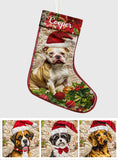 Merry Christmas - Personalized Dog Christmas Stockings