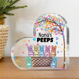 Grandma's Peeps - Personalized Grandma Custom Shaped Acrylic Plaque