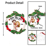 Happy Holiday - gift for husband, boyfriend - Personalized Transparent Ornament