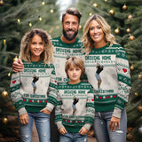 Driving Home For Christmas - Personalized Golf Ugly Sweater