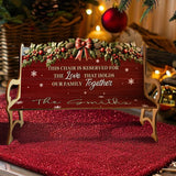 The Love That Holds Our Family Together - Personalized Family Wooden Bench
