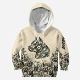 Pitbull Camouflage - Personalized Dog Hoodie and Leggings