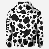 Moody Baby Cow - Personalized Cow Hoodie and Leggings