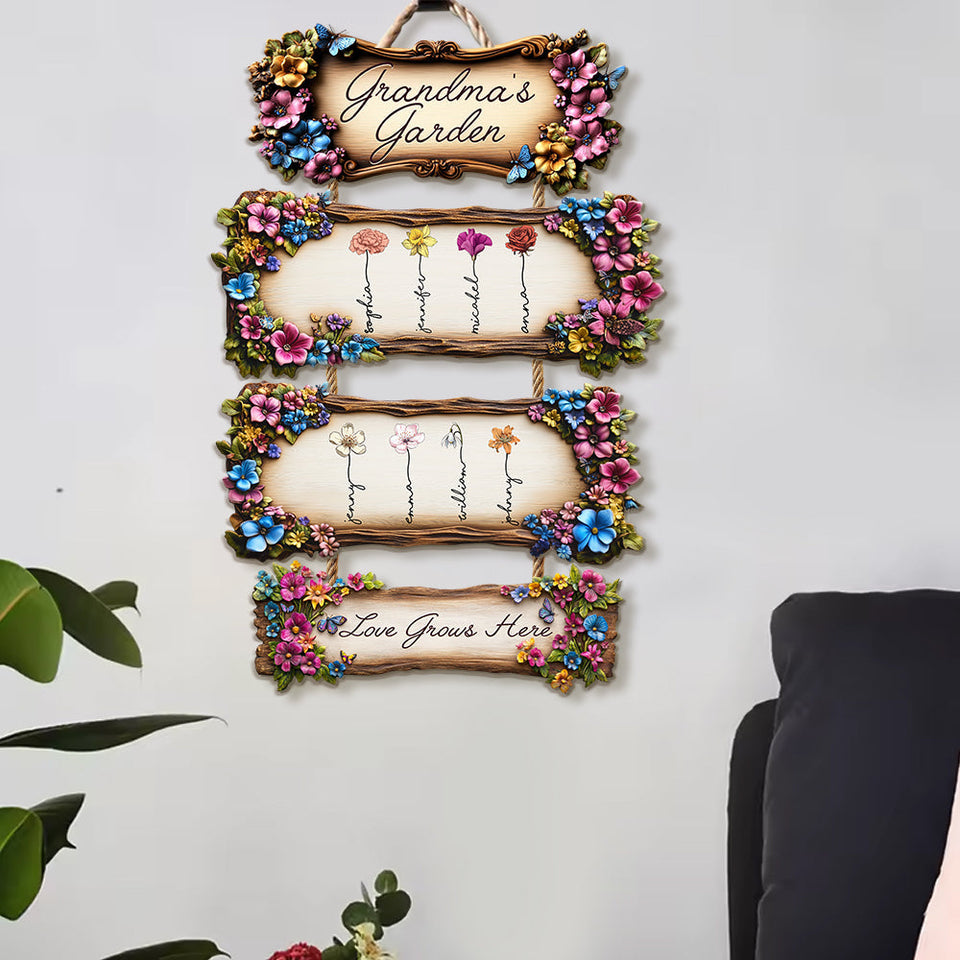 Grandma's Garden - Personalized Grandma Pallet Wood Sign