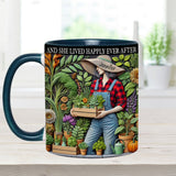 And She Lived Happily Ever After - Personalized Gardening Accent Mug