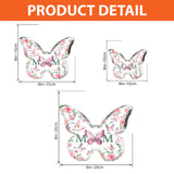 Mom And Children Butterflies - Personalized Mother Custom Shaped Acrylic Plaque