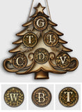 Family Christmas - Personalized Family Custom Shaped Wood Sign