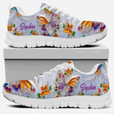 Walk With Faith - Personalized Butterfly Sneakers