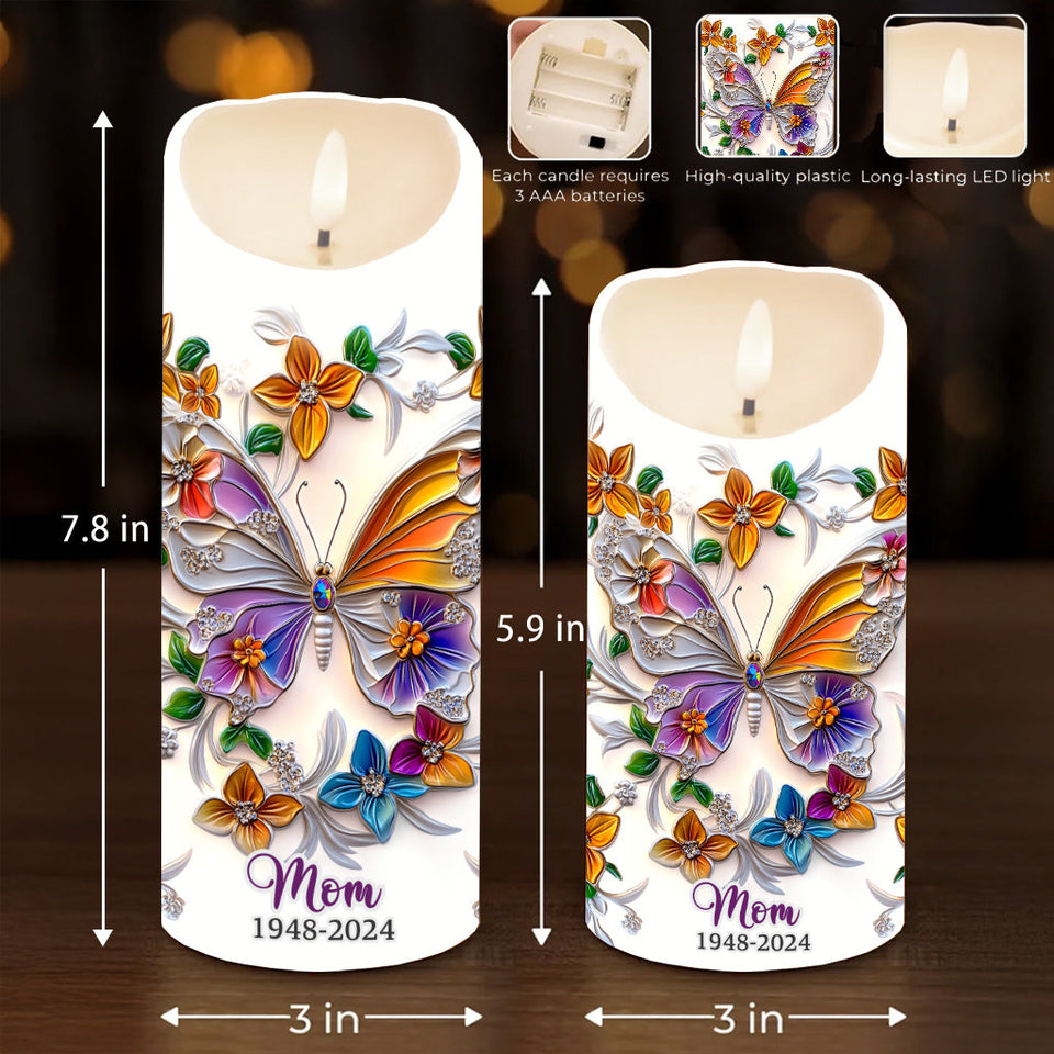 Those We Love Don't Go Away - Personalized Memorial Flameless Candle