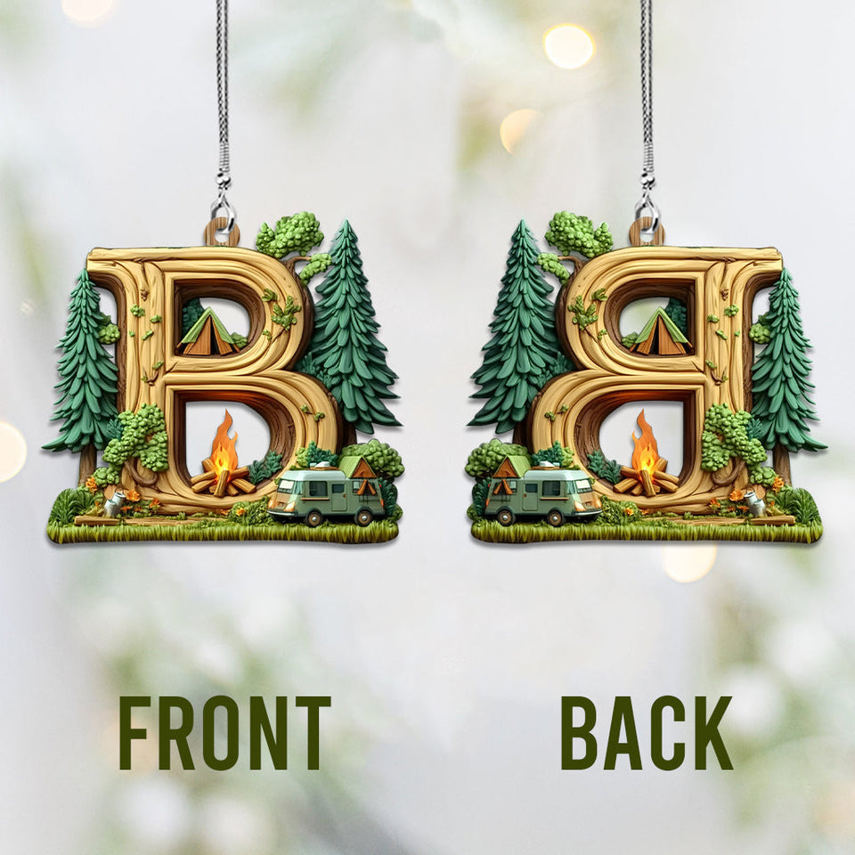 Camping Letter - Personalized Camping Car Ornament
