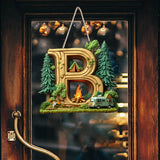 Camping Letter - Personalized Camping Custom Shaped Wood Sign