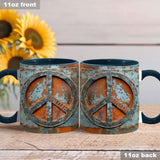Love Peace - Personalized Hippie Accent Mug