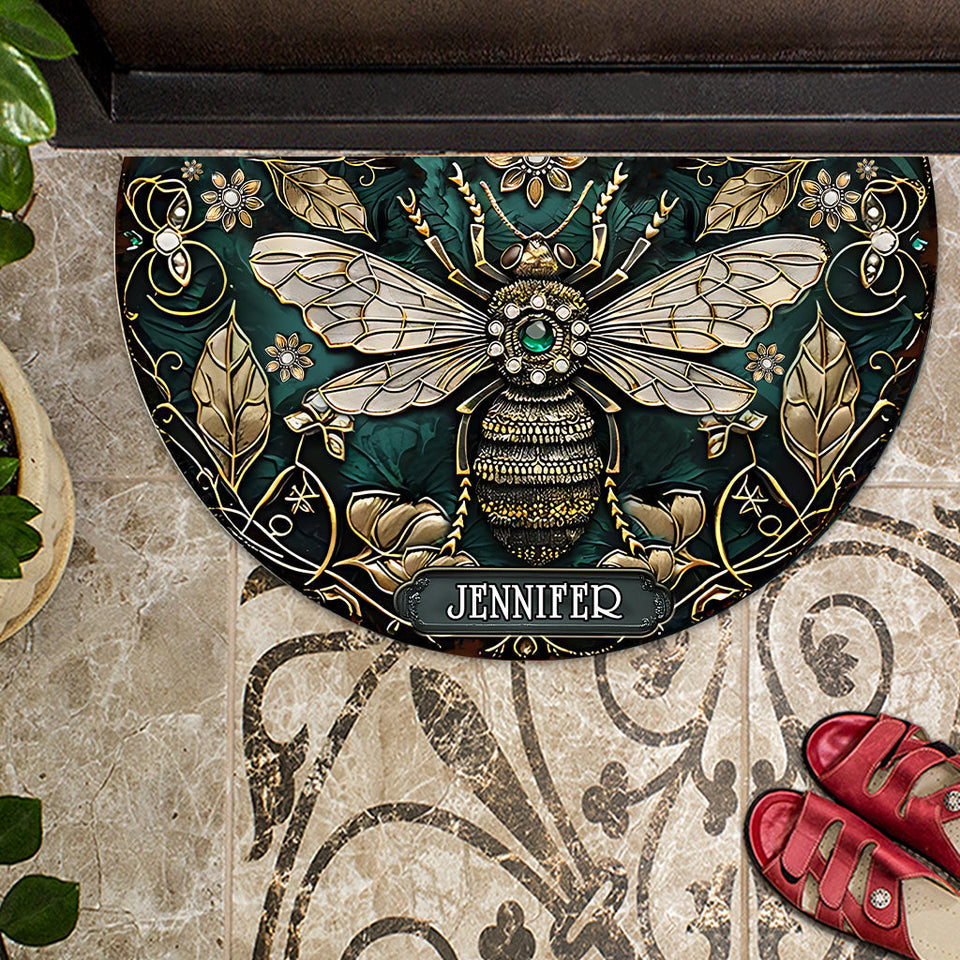 Beatiful Garden - Personalized Gardening Shaped Doormat