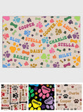 Dog Bones and Paws - Personalized Dog Doormat