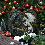 You & Me We Got This – Personalized Dragon Heart Stone, Perfect Christmas Gift for Couples