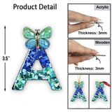 Beautiful Butterfly Alphabet - Personalized Butterfly Ornament