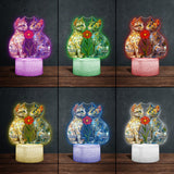 Love Cats - Personalized Cat Shaped Plaque Light Base