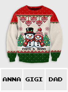 Grandma Love - Personalized Grandma Ugly Sweater