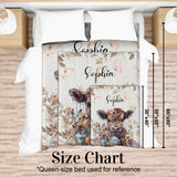 Cute Cow - Personalized Blanket