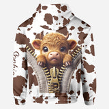 Love Highland Cow - Personalized All Over Shirt