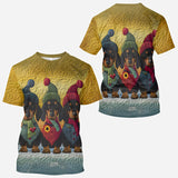 Love Dachshund - Personalized Dachshund All Over Shirt