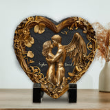 You & Me - Personalized Couple Heart Shaped Stone
