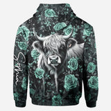 Purple Cow - Personalized Highland Cow Hoodie and Leggings