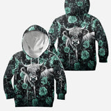 Purple Cow - Personalized Highland Cow Hoodie and Leggings
