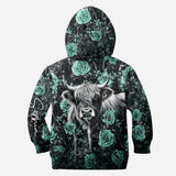 Purple Cow - Personalized Highland Cow Hoodie and Leggings
