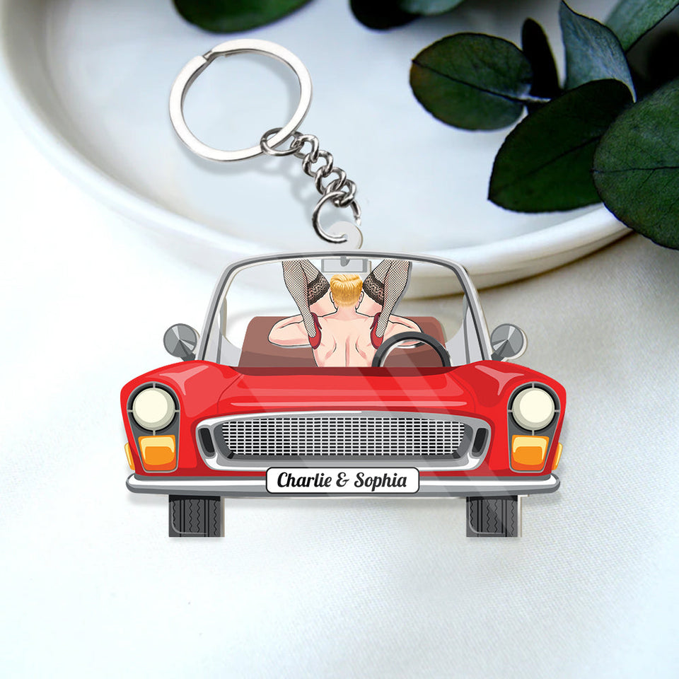 Love Journey Of Us - Personalized Couple Shaker Keychain