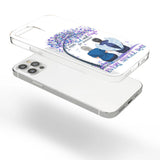 I Wear Teal And Purple - Personalized Suicide Prevention Clear Phone Case