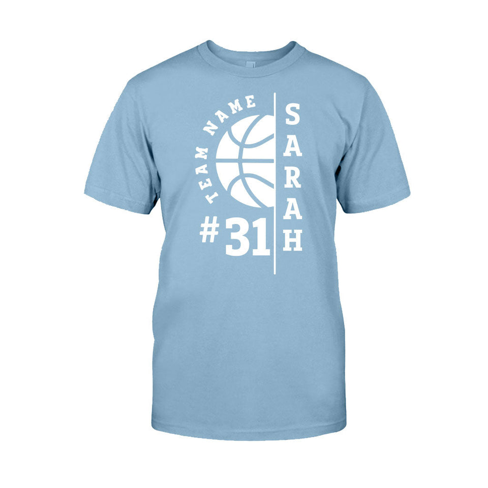 Love Basketball - Personalized Basketball T-shirt And Hoodie