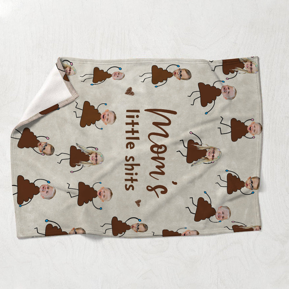 Grandma's Little Cuties - Gift for grandma, mom, dad, grandpa - Personalized Blanket