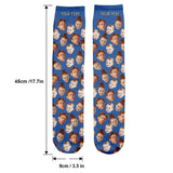 Put Any Faces On Socks - gift for anyone, dog lover, cat lover - Personalized Socks