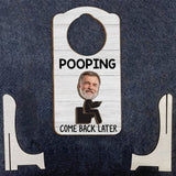 Funny Bathroom Sign - Personalized Father 2 Layered Wood Sign / Wood Plaque
