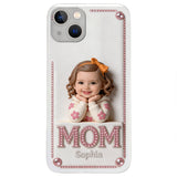 Mother's Day Gift, Custom From Any Photo - Personalized Mother 3D Embossed Leather Phone Case