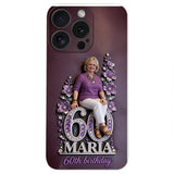 Custom Any Photo Perfect Gift For Mom, Grandma - Personalized Birthday 3D Embossed Leather Phone Case