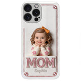 Mother's Day Gift, Custom From Any Photo - Personalized Mother 3D Embossed Leather Phone Case