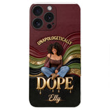Happy Juneteeth, Black History, Black Pride - Personalized African American 3D Embossed Leather Phone Case