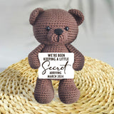 A Little Secret - Personalized Pregnancy Hand Knitted Figurine